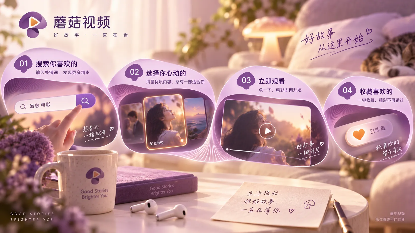 蘑菇视频内容继续浏览路径